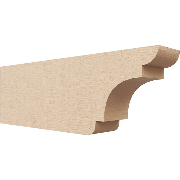 Ekena Millwork 2in. W x 4in. H x 12in. L New Brighton Woodgrain TimberThane Rafter Tail, Primed Tan RFTUR02X04X12NEBRCPR - main